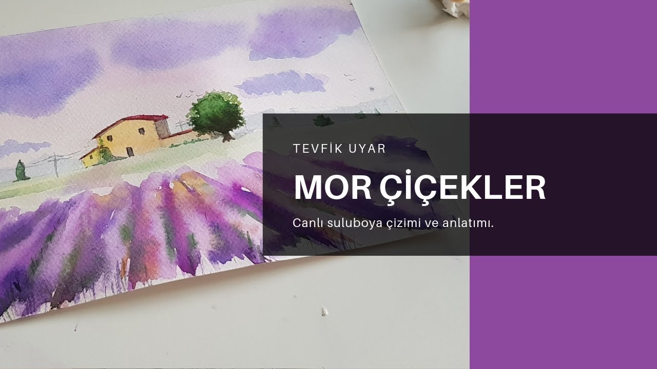 CANLI SULUBOYA: Mor Çiçekler